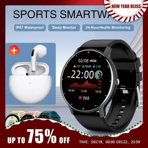 LIGE nuevo reloj inteligente para hombres rastreador de actividad en tiempo Real Monitor de ritmo cardíaco deportes mujeres reloj inteligente hombres reloj para Android, IOS