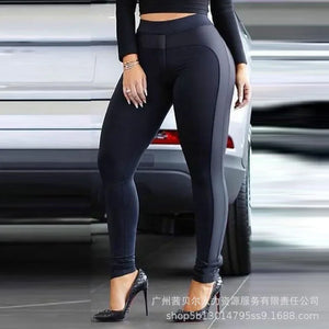 Nouveau Pantalon femme nouveau Leggings à panneaux noirs Joggers